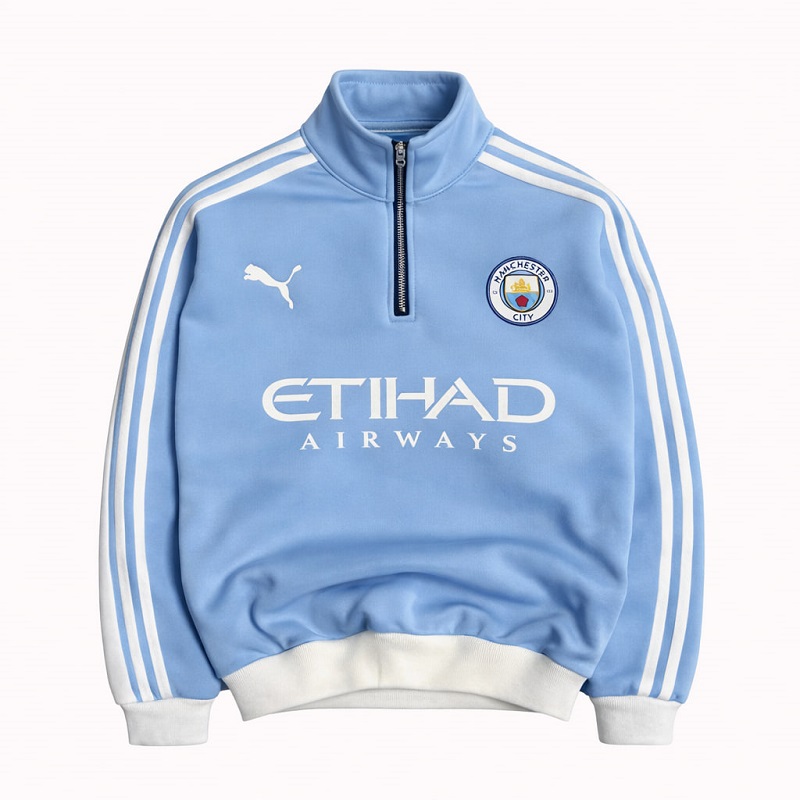 دورس نیم زیپ منچستر سیتی- آبی فیروزه ای